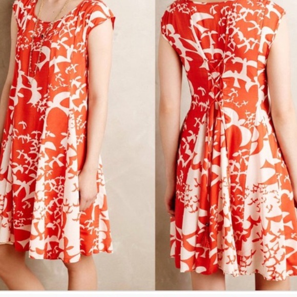 Anthropologie Dresses & Skirts - Anthropologie - Maeve Orange Flower Dress